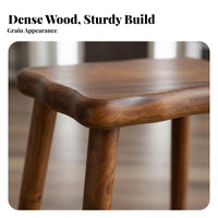 Traditional Design Rectangular Mortise and Tenon Stool Multi-Purpose Low Bench space-saving Size Household Furniture for Adults, Homeowners, Children, Entryway, Living Room, Bedroom, Bathroom