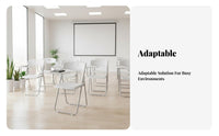 Foldable Design Folding Student Desk Chair Portable Folding Chair with Writing Tablet Space-Saving Lecture Seat Sturdy Frame for Students, Office Workers, Conference Attendees, Training Room, Classroom, Events