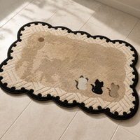 Diatomaceous Earth Bath Mat for Bathroom, Kitchen, Toilet, and Entryway - Super Absorbent and Non-Slip