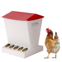 Vertical Chicken Feeder with 10 Holes, Rodent-Proof