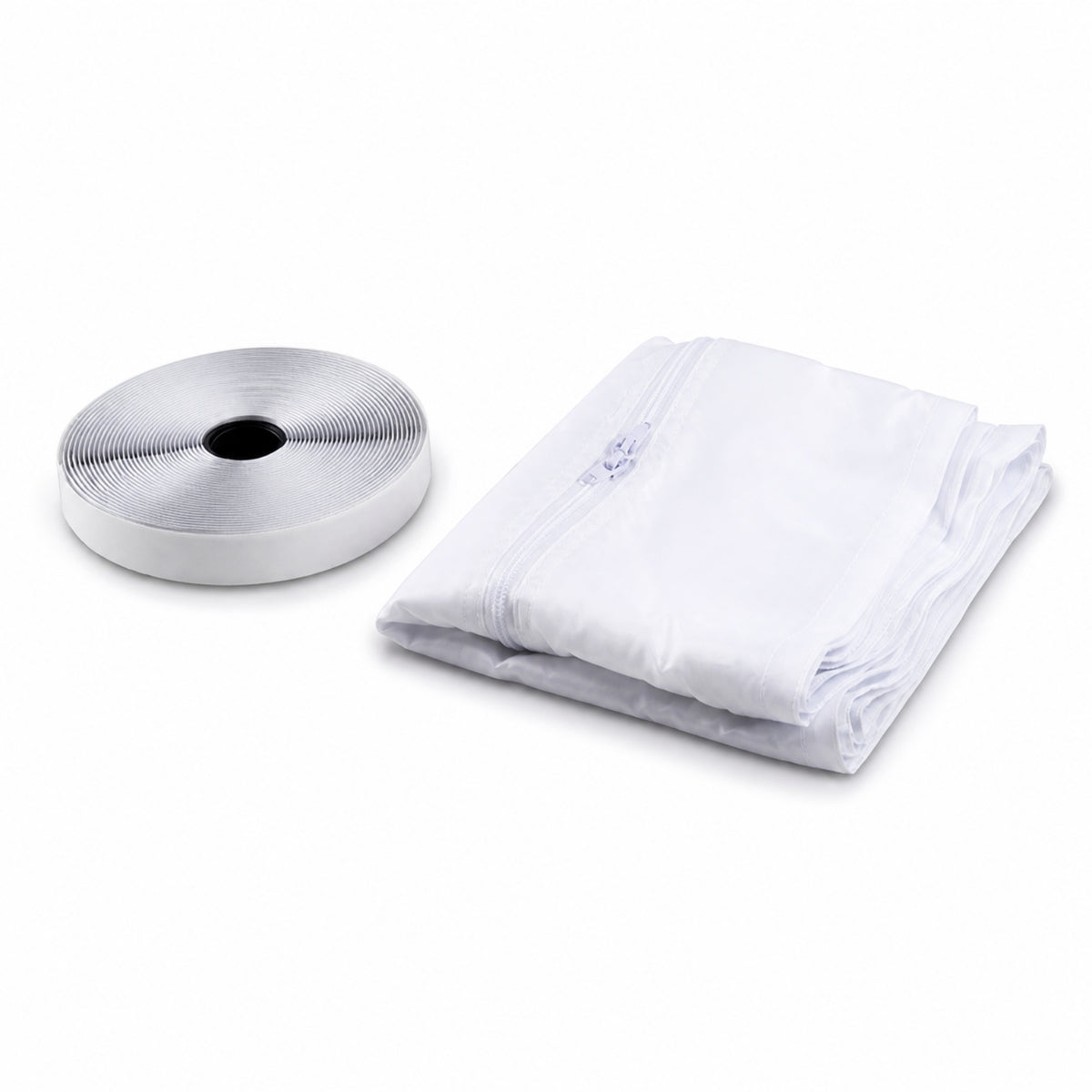 Window Barrier with Zipper Waterproof Window Sealing Cloth Portable for Bedroom, Apartment, Dorm Room