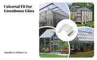 Greenhouse Glass Clips Rust-Resistant Stainless Steel Glazing Clips Greenhouse Pane Fasteners for Gardeners, DIY Enthusiasts, Garden, Outdoor