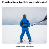 Adjustable Straps Kids Ski Harness Long-Lasting Nylon Strapping Kids Ski Training Harness Removable Buckles Skiing Speed Control Leash Heavy Duty for Beginners, Toddlers, Parents, Snowboarding, Cycling, Skateboarding