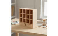 1/12 Scale Dollhouse Cabinet Unfinished 12 Compartment Cabinet Beech Wood