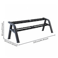 Space-Saving Design Dumbbell Rack Heavy-Duty Construction Dumbbell Storage Stand Commercial Grade Home Gym Storage Rack Stable Frame for Personal Trainers, Fitness Enthusiasts
