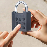 Waterproof Smart Padlock Anti-Theft Combination Padlock with Keys Key Spare Button Code Lock Heavy-Duty for Outdoor, Warehouse, Gate