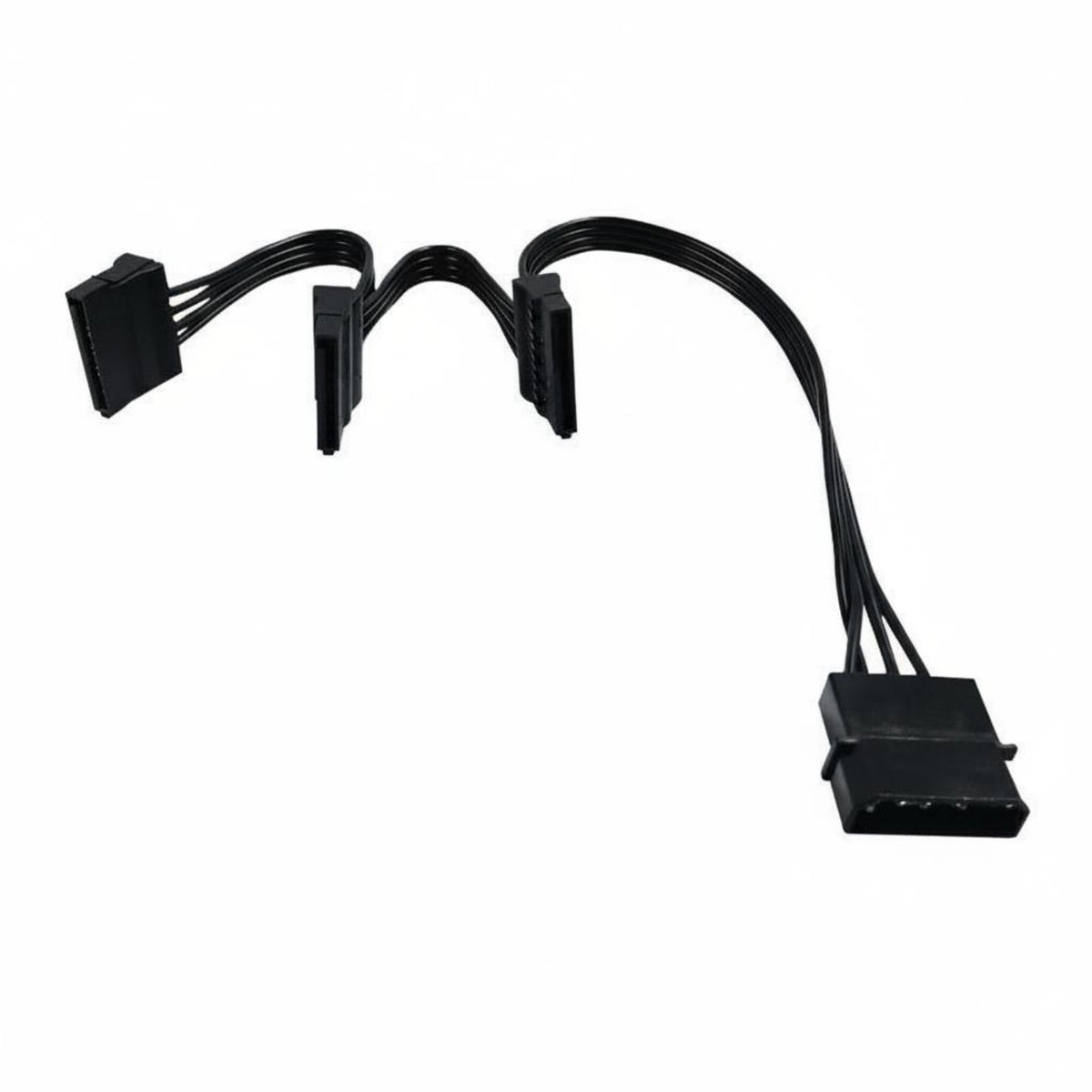 IDE to 3 Serial ATA Power Splitter 18AWG Wire IDE Serial ATA Power Splitter Tinned Copper Conductor for DIY Enthusiasts