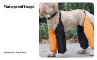 Dog Leg Protector Pants Wear-Resistant Water Resistant Dog Leg Sleeves Resistant for Rainy Days, Outdoors, Toilet Outings