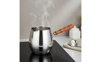 Milk Pot with Pour Spouts Stainless Steel Milk Pot Compact Mini Saucepan for Stovetop