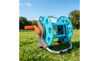 Manual Portable Hose Reel Cart Compact Hose Reel Cart with Handle Labor-Saving Adjustable for Gardeners