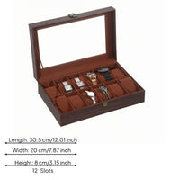 Watch Storage Box Transparent Window Watch Display Box Front Latch
