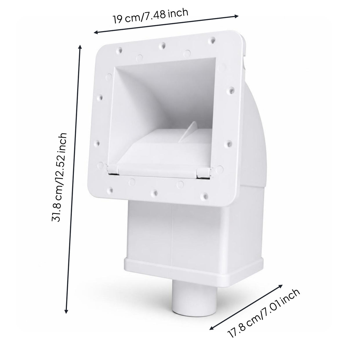 Wall Skimmer Compact Skimmer with Flap Molded Pool Inlet for Installers