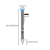 Stainless Steel Seedling Transplanter Spring-Loaded Seedling Planter with Lever Hand-Operated Manual Transplanter Long-Lasting for Nurseries