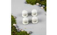 Versatile Scene Decor Miniature Stone Bollard DIY Project Material Model Traffic Barrier Long-Lasting ABS Plastic Sand Table Stone Pier for Hobbyists, Architectural Students, Dioramas