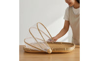 Bamboo Food Mesh Cover Dish Cover Covered Fruit Basket