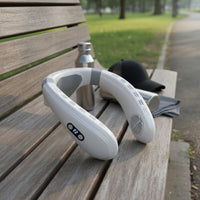 Cool and Warm Wearable Neck Fan Cordless Personal Air Cooler Memory Function for Travel