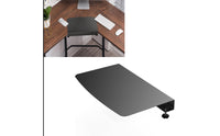 Clamp-on Desk Corner Connector Space-Saving Corner Desk Connector with Clamp Flat for Telecommuters