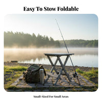 Foldable Design Collapsible Cross-Frame Stool Multi-Purpose Portable Seating Compact Outdoor Furniture Lightweight for Travelers, Families, Fishing, Home Entryway, Camping, Picnics