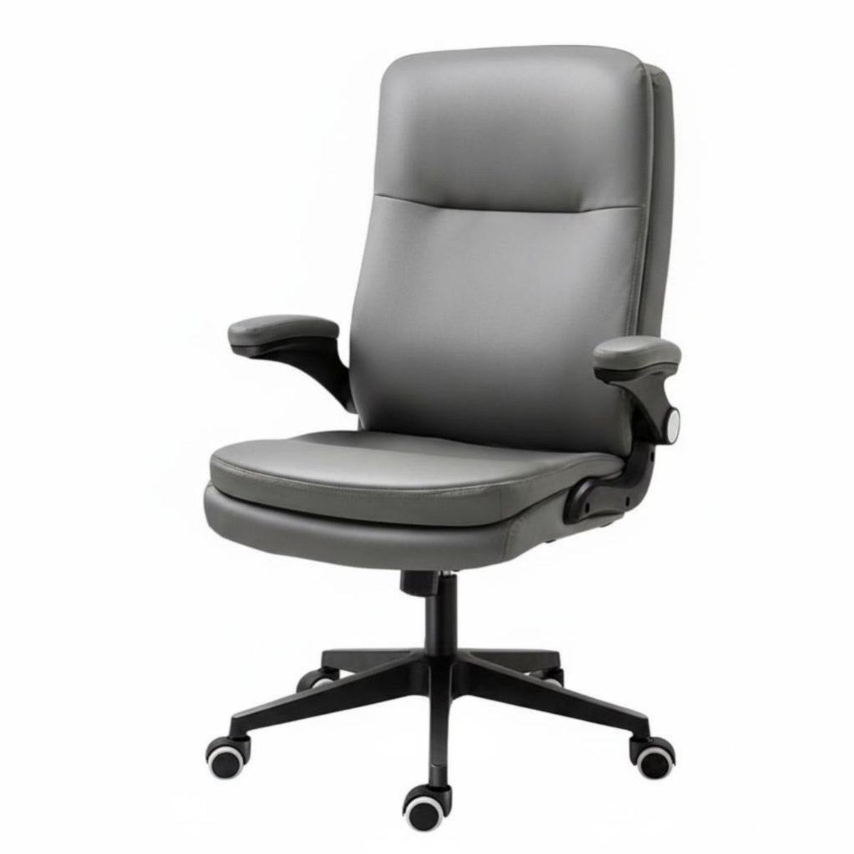 360-Degree Swivel High-Back Task Chair with Flip-up Arms Ergonomic Design Office Furniture Rocking Function Breathable for Executives, Students, Telecommuting Workers, Study Room, Workstation