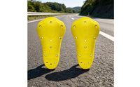 CE Level II Certified Motorcycle Elbow Protectors Molded Plastic Hard-Shell Elbow Guards Vented Design Motorcycle Protective Gear Textured Surface