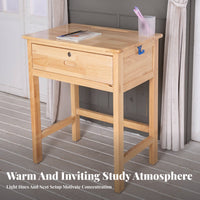 Sturdy Construction Single Student Desk with Chair Easy Assembly child's Desk and Chair Set Ergonomic Design kids' Furniture Safety Certified for Students, Children, Teenagers, Classroom, Tutoring Center, Home, Bedroom