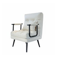 Foldable Not on Ice Rest Lounger 2-in-1 Design Pull-out Chair Bed Space-Saving Multipurpose Furniture Easy Conversion for Guests, Students, Hospital Visitors, Rest Ping, Small Areas, Guest Room, Bedroom