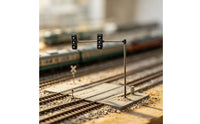 LED HO Scale Traffic Light Functional Miniature Traffic Indicator Realistic Railway Indicator Model Detailed for Hobbyists, Collectors, Diorama, Sand Table