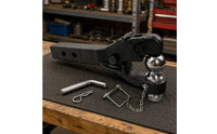 Tow Bar Solid Steel Tow Ball Hitch Black