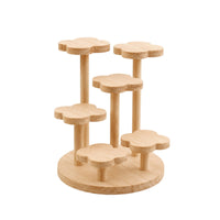 Wooden Display Stand Stable Tabletop Riser Sturdy for Collectors