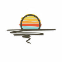 Metal Sunset Wall Art Ready to Hang Sunset Metal Wall Sleek Design Bohemian Sun Silhouette for Entryway