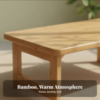 Japanese design Foldable floor Table Space-Saving foldable floor Table No Assembly Required Indoor Furniture Multi-Functional for Tea lovers, Apartment Dwellers, Bay aperture, Balcony, Small Spaces, Living Room