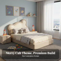 Kids Bed with Storage Modern Simple Modern Children Storage Bed Soft Upholstery children's Furniture for Young Children, Parents