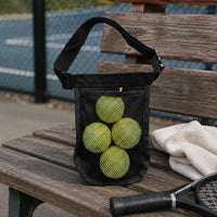 Waist Ball Pouch Bag Lightweight Tennis Ball Bag Zipper Closure Sports Accessory for Golfers