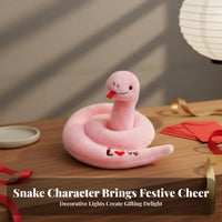 2 Pieces Chinese New Year Snake Doll Perfect Gift Year of the Snake Symbol Holiday Decoration Auspicious Symbol Festive Design