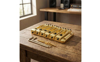 Six String Bass Bridge Separated Bass Bridge with Saddles Reliable Saddle for Luthier