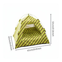 Cat Tent Bed Semi-Enclosed Design Small Dog Tent House Four-Season Use Indoor Pet Shelter for Kittens, Small Dogs, Camping, Outdoor, Travel