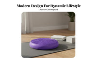 Mindfulness Balance Pad Anti-Slip Wobble Pad Inflatable Balance Disc Two-Sided-Sided Design Central Stability Disc Ergonomic
