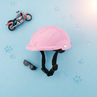 Photo Prop Pet Helmet Lightweight Dog Safety Helmet Adjustable Strap for Cats, Outdoor, Motorcycle Rides, Biking