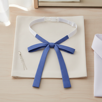 Pre-tied Solid Color JK Uniform Bow Tie Necktie for Women