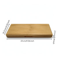 Bamboo Woodwind Storage Case Hinged Woodwind Accessory Case Compact Storage Box for Saxophonists, Clarinetists, Rehearsals, Music Practice