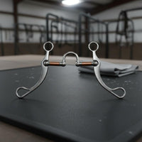 Stainless Steel horse Bit  Medium Port Bit Metal Equestrian Gear for Training