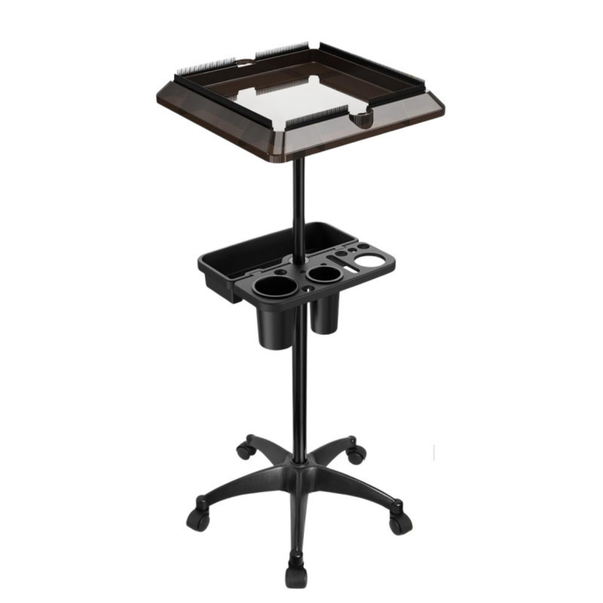 Salon Tool Cart with Trays Multi-Compartment Hair Trolley Easy to Clean Hairdresser Trolley for Hairdressers, Barbers