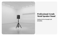 Heavy Duty Tripod Speaker Stand Professional Grade Floor Speaker Stand Sturdy and Stable Metal Audio Tripod Non-Slip Feet for Event Organizers, Home Theater Enthusiasts, Live Performance, Events, Studio, Conference Room