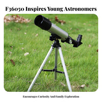 children's Telescope with Tripod High Magnification Kids Stargazing Telescope Set Easy to Assemble for Beginners, Night Sky Viewing, Outdoor, Backyard