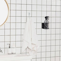 Wall Mount Spray Bottle Rack Screwless Installation Shampoo Bottle Holder Spray Can Holder Easy to Install for Bathroom, Garage