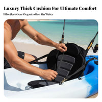 Padded Kayak Seat with Back Support Ergonomic Design Padded Kayak Seat Anti-Slip Bottom for Kayakers, Canoeists, Kayaking, Canoeing, Paddleboarding