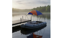Foldable Inflatable Boat Canopy Overhead Boat Canopy with Support Poles Matching Sunshade Easy to Use for Boaters, Anglers, Fishing Trips, Lakeside