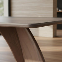 Italian Design Sintered Stone Dining Table Wear-Resistant Rectangular Dining Table Set Easy to Clean Home Furniture for Kitchen