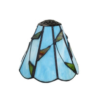 Vintage-Inspired Tiffany Stained Glass Lampshade Handmade Stained Glass Lampshade Translucent Pendant Light Shade for Diyers, Homeowners, Table Lamps, Living Rooms, Bedrooms