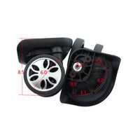 Luggage Caster Wheel Wear-Resistant Rotating Suitcase Wheel Lightweight Travel Accessory